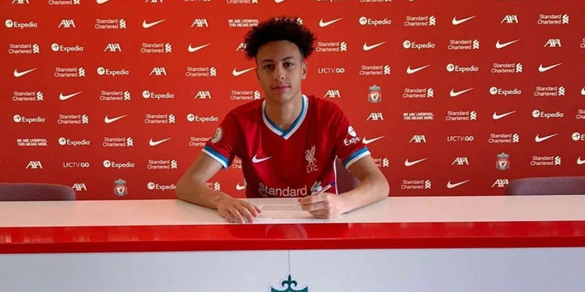 Liverpool signed 16-year-old wonderkid Kaide Gordon