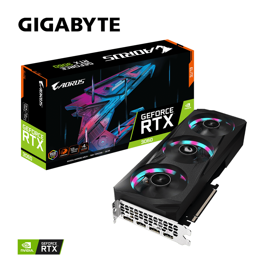 GIGABYTE launches AORUS GeForce RTX 3060 ELITE graphics card