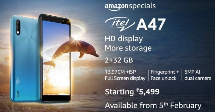 40063 77044 000 lead Touch ID xl 1 itel A47 With 5.5-inch Display Launched in India for Rs.5499