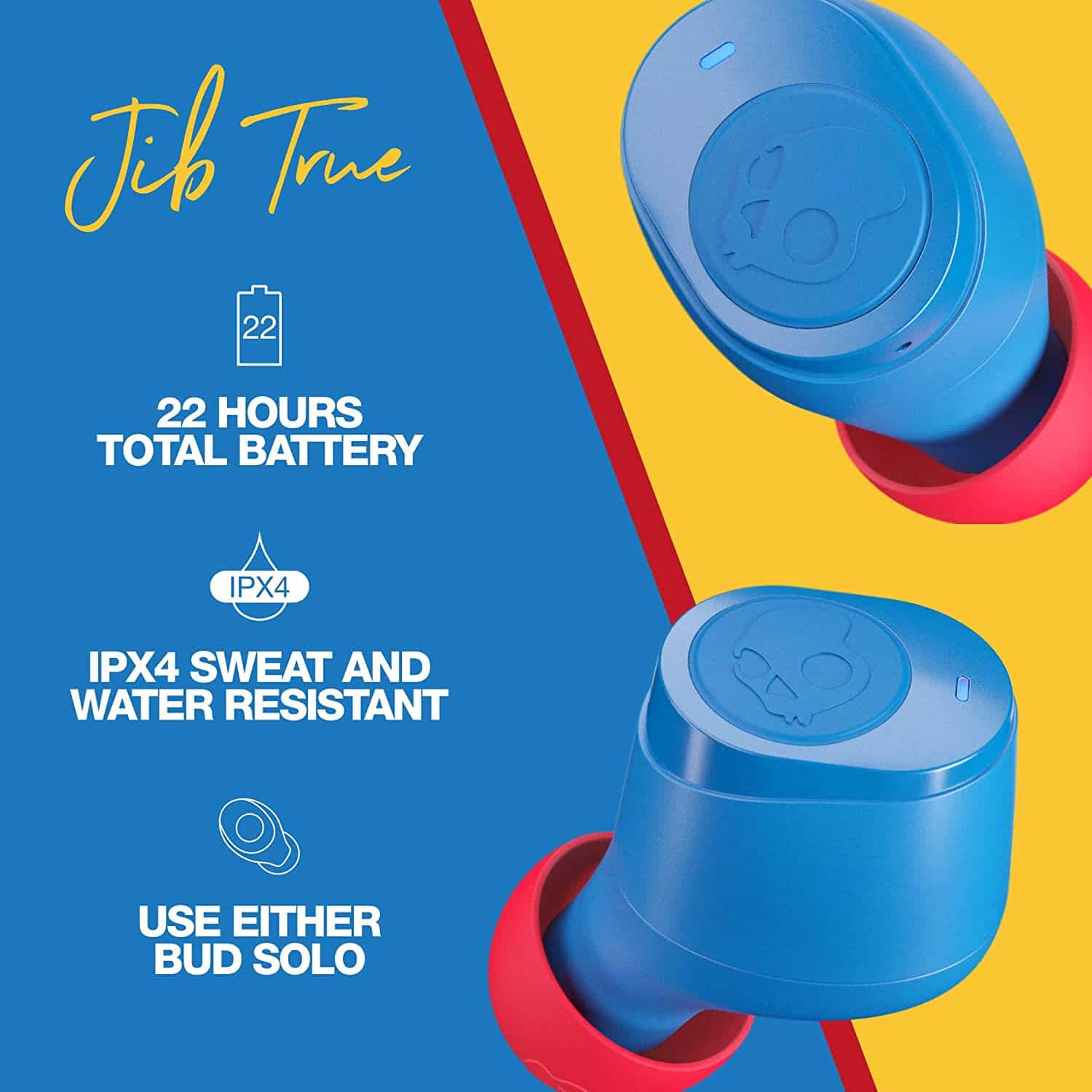 81h7w1ITKeL. SL1500 Skullcandy Jib True Wireless (TWS) Earbuds with 22 Hours Total Battery is now available at Rs.2,999