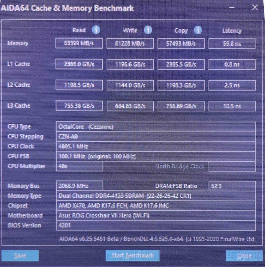 AMD Ryzen 7 5750G PRO APU overclocked to 4.8 GHz