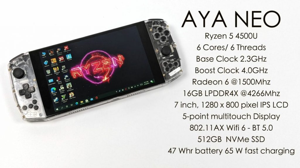 AYA NEO Founders 3 1480x833 1 The AYA Neo Handheld Console is Able to Run Cyberpunk 2077 and Crysis Remastered at 30+ FPS