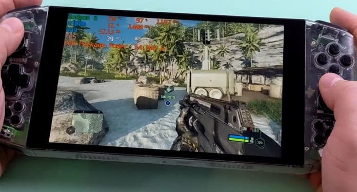 The AYA Neo Handheld Console is Able to Run Cyberpunk 2077 and Crysis Remastered at 30+ FPS The AYA Neo Handheld Console is Able to Run Cyberpunk 2077 and Crysis Remastered at 30+ FPS