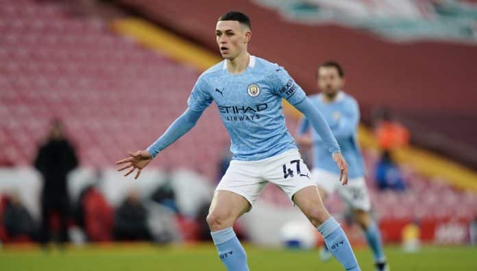 Foden v liverpool Phil Foden