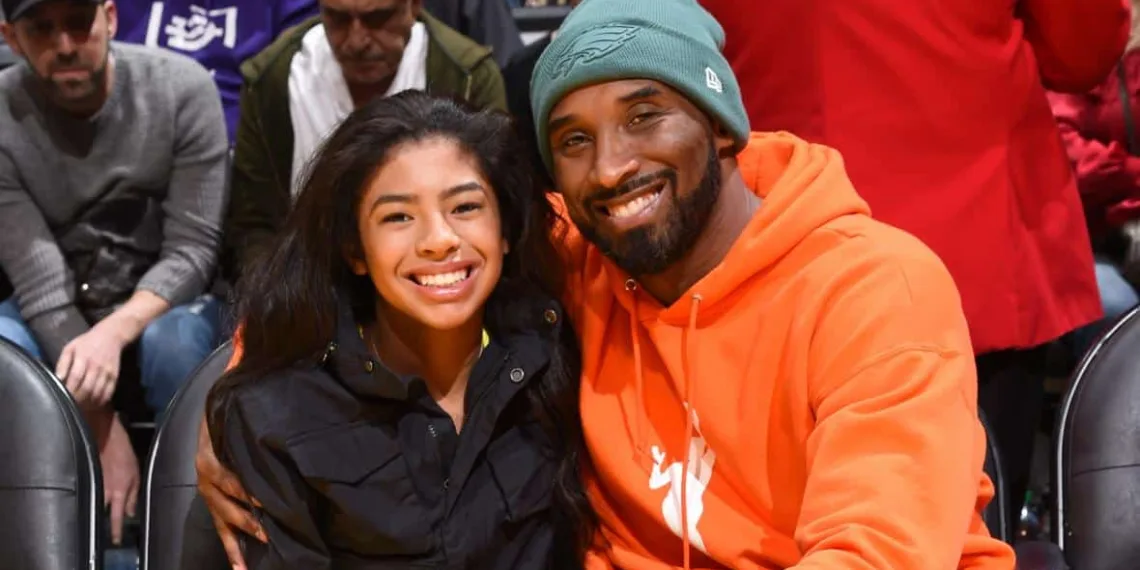 A photo of Kobe and Gigi Bryant.