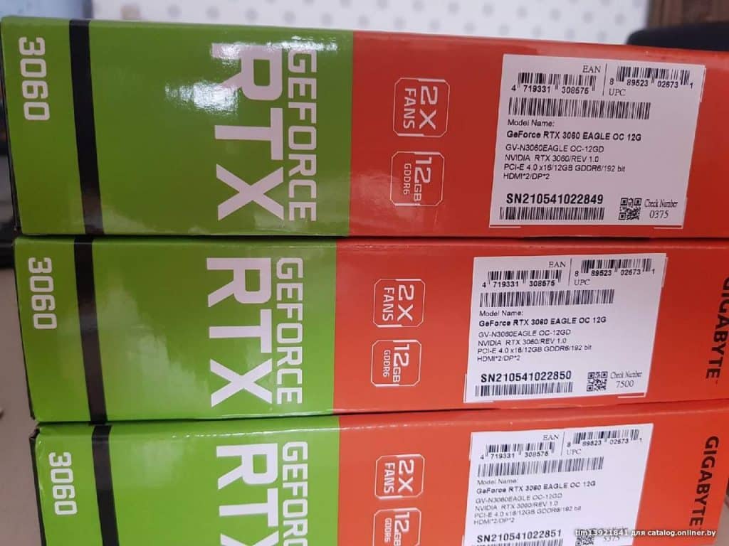 Gigabyte's custom Eagle NVIDIA GeForce RTX 3060 already makes its way on to the second-hand market
