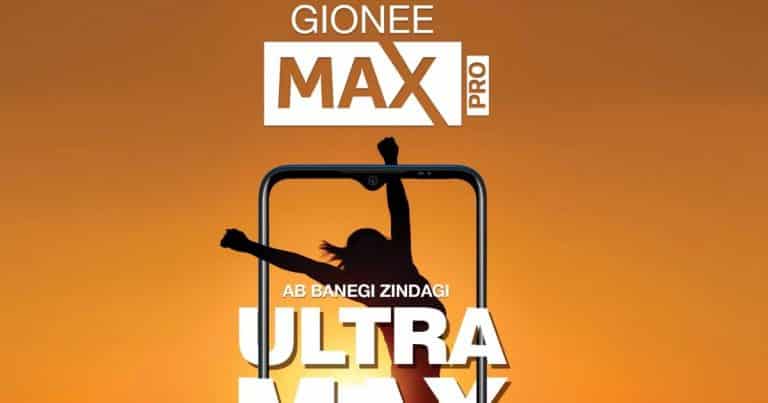 Gionee Max Pro to launch on 1st March with a stunning 6,000 mAh battery