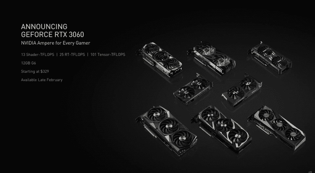 NVIDIA GeForce RTX 3060 with 12GB GDDR6 memory to launch on February 25