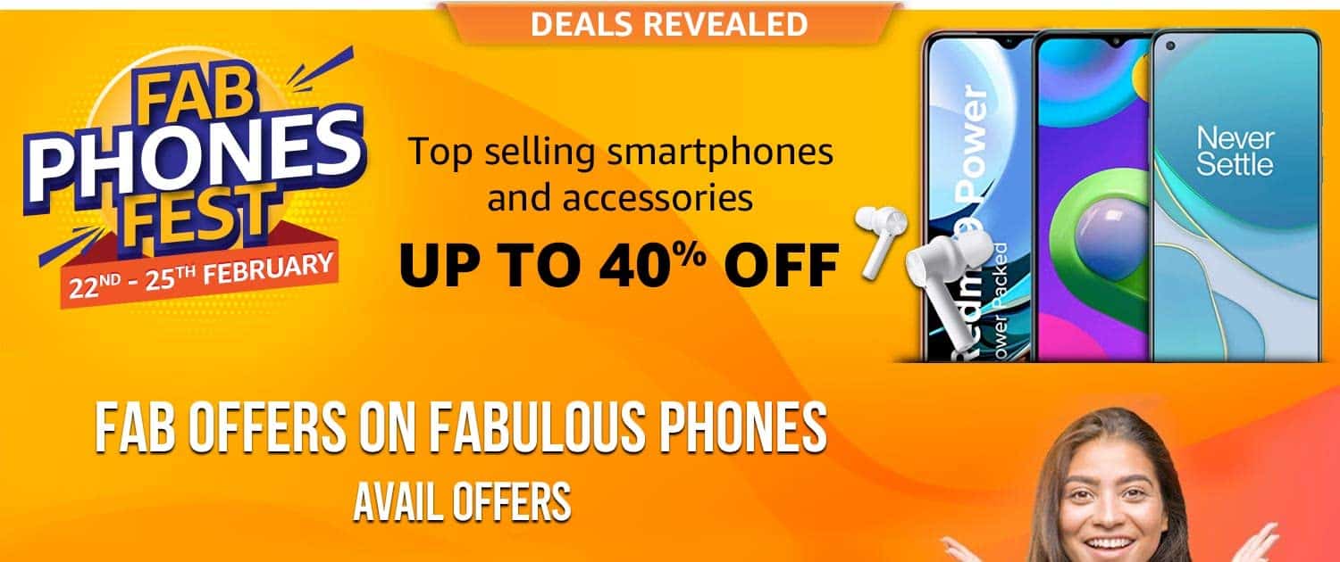 Amazon India brings Fab Phones Fest: starts tomorrow with up to 40% off on Mobiles & Accessories