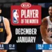 For the first time since November 2006, two centers have won the Players of the Month.