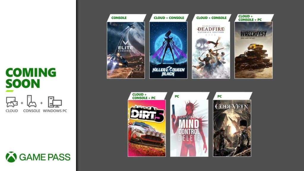 WCCFxboxgamepass39 Dirt 5, Elite Dangerous, and more Titles are going to be included in Xbox Game Pass in late February