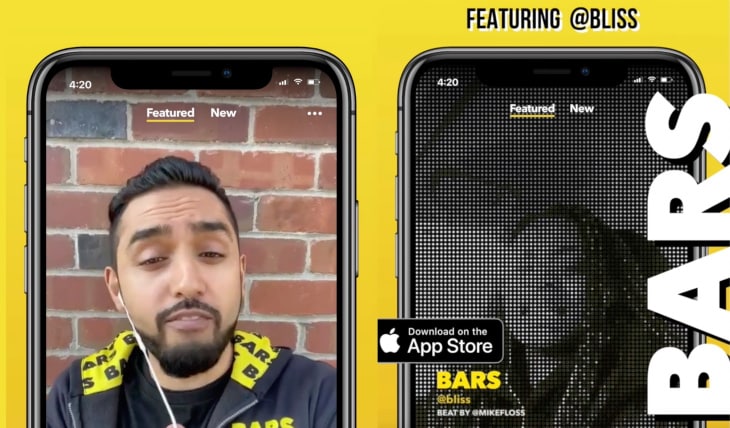 Bars: An app by Facebook to rap over beats