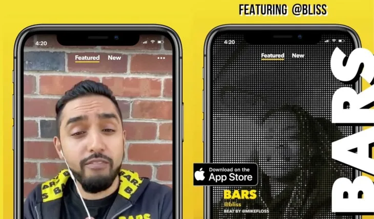 Bars: An app by Facebook to rap over beats