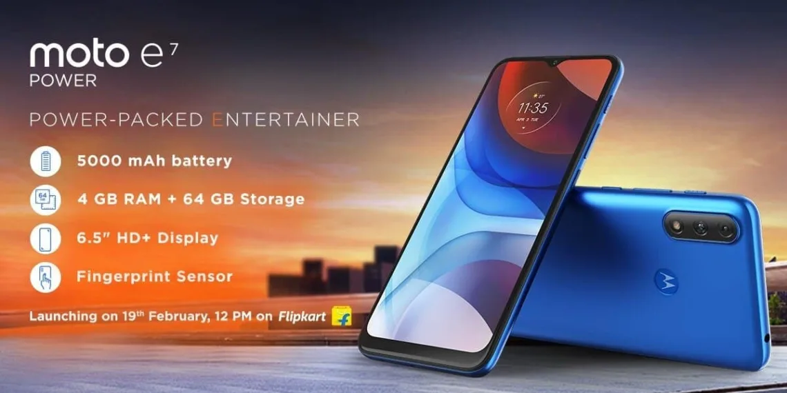 Moto E7 Power with 5,000mAh Battery launching in India on February 19