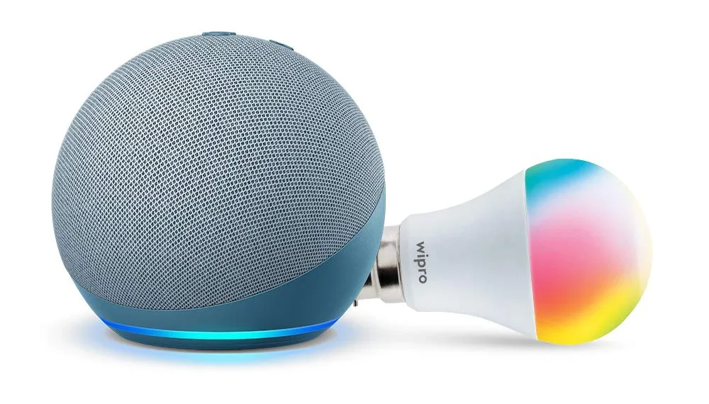 Flat 45% off on All-new Echo Dot (4th Gen) + 9W Smart Bulb | Buy this Combo at only ₹ 3,549