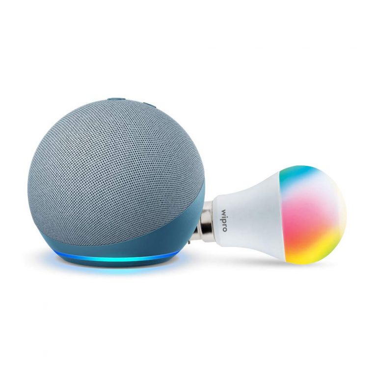 Flat 45% off on All-new Echo Dot (4th Gen) + 9W Smart Bulb | Buy this Combo at only ₹ 3,549