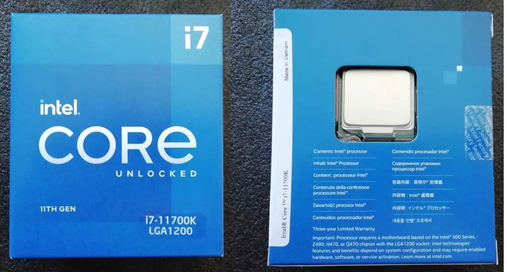Intel Core i7-11700K is openly sold and benchmarked ahead of launch
