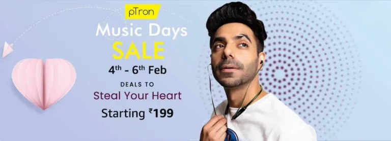 pTron Music Days sale is here on Amazon with great discounts on every product_TechnoSports.co.in