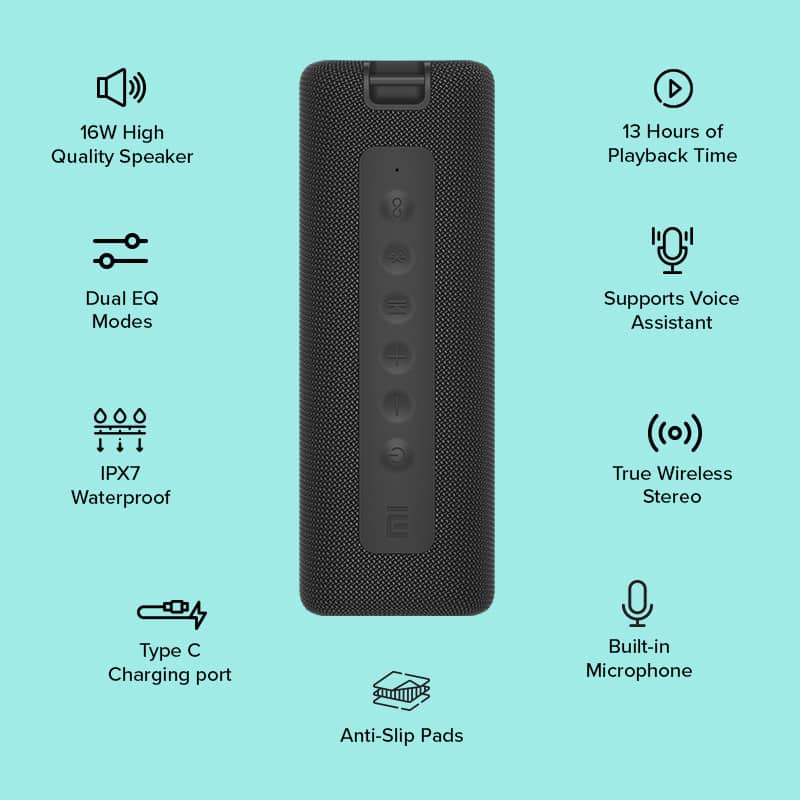 pms 1613844144.50844385 Mi launched a Portable Bluetooth Speaker (16W) and a Neckband Bluetooth Earphones Pro