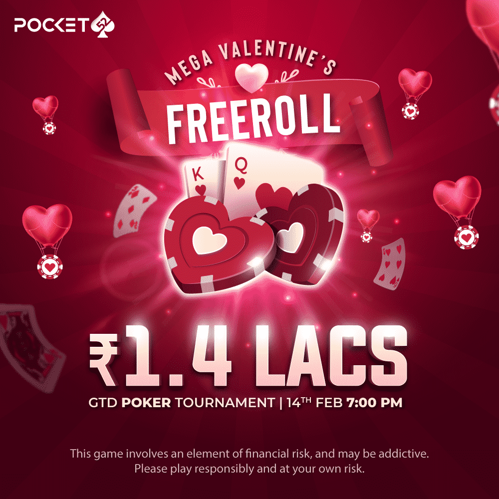 pocket52 Celebrate the month of love with Coupon Code LOVE to get 14% instant bonus on deposits up to ₹14000 on Pocket52