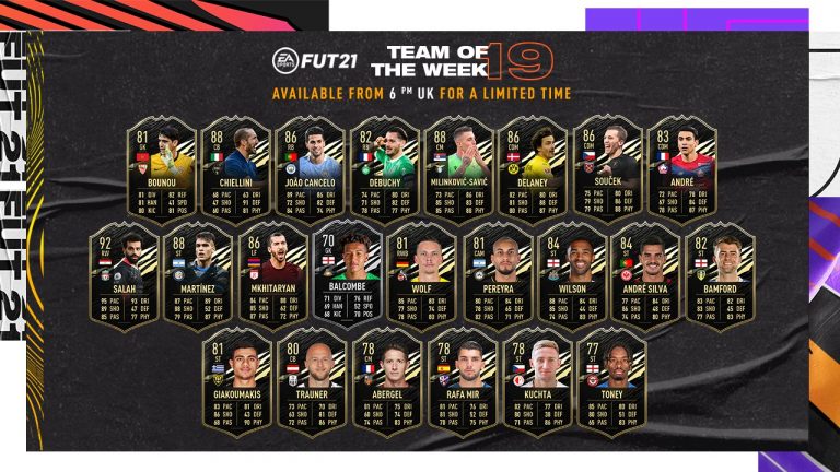 FIFA 21: Here’s the FUT 21 Team of the Week 19 (TOTW 19)