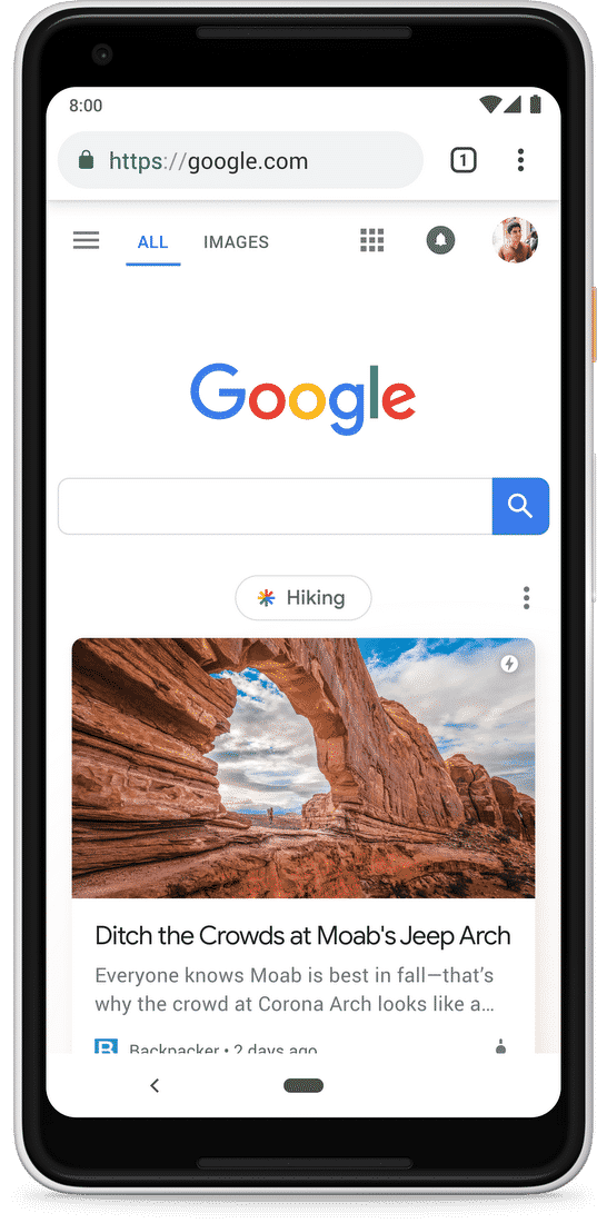 Google Discover beta brings YouTube shorts