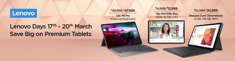 Lenovo Days bring Big Savings on Premium Tablets