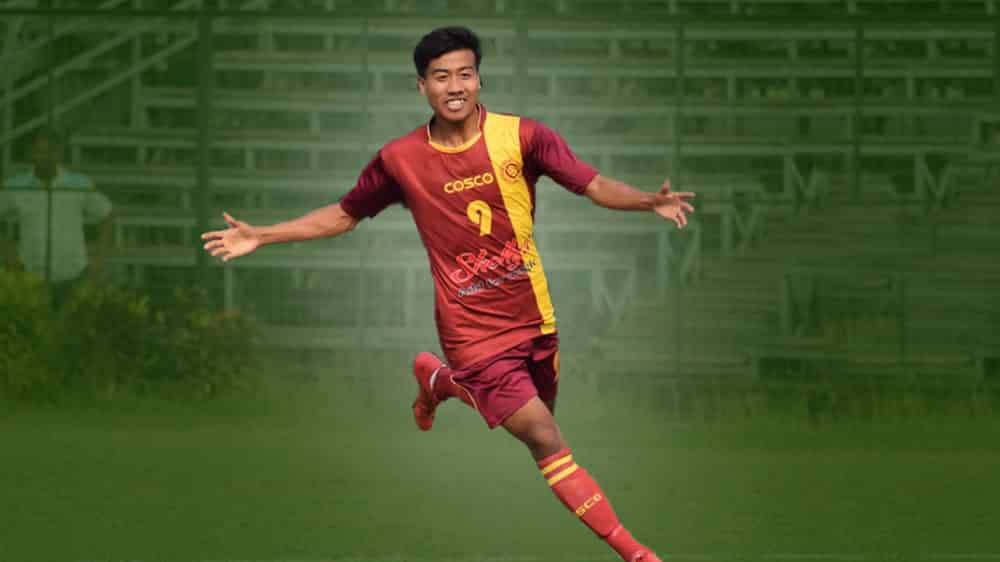 Bidyashagar Singh celebrating Top 5 goalscorers of Hero I-League 2020/21 season