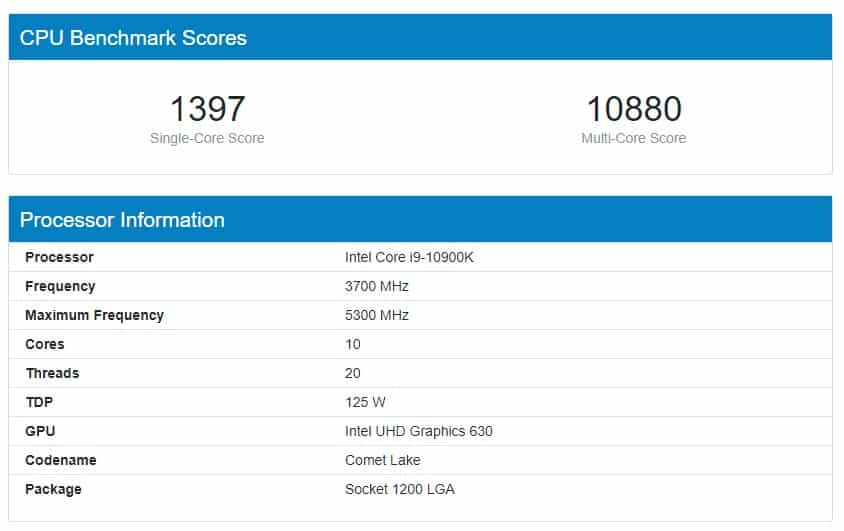 Core i9 10900K Geekbench 5 Apple’s upcoming M1X to a massive 12-core chip