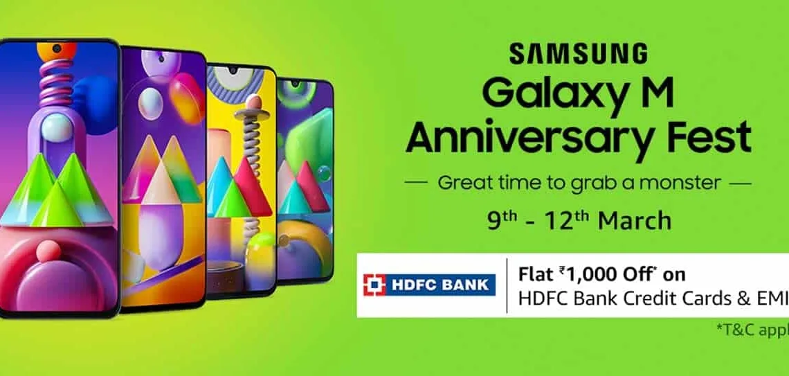 Samsung brings Galaxy M Anniversary Fest on Amazon India