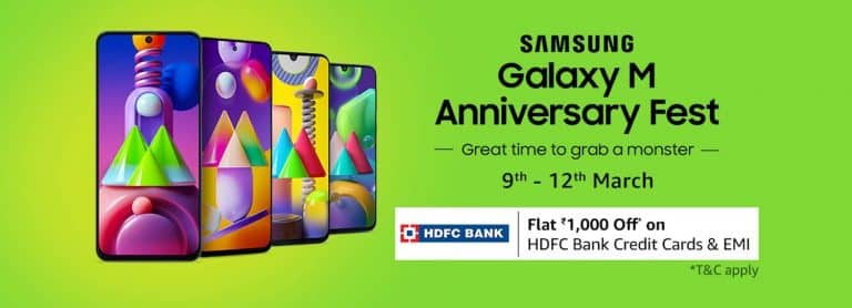 Samsung brings Galaxy M Anniversary Fest on Amazon India
