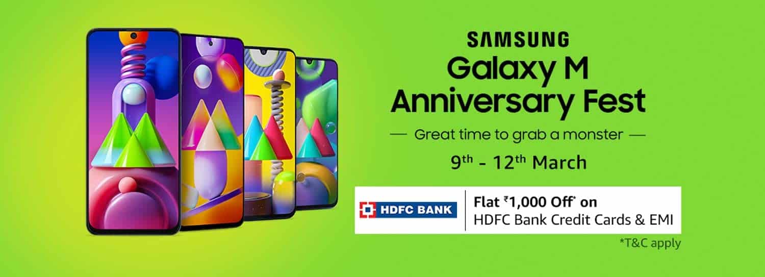 Samsung brings Galaxy M Anniversary Fest on Amazon India