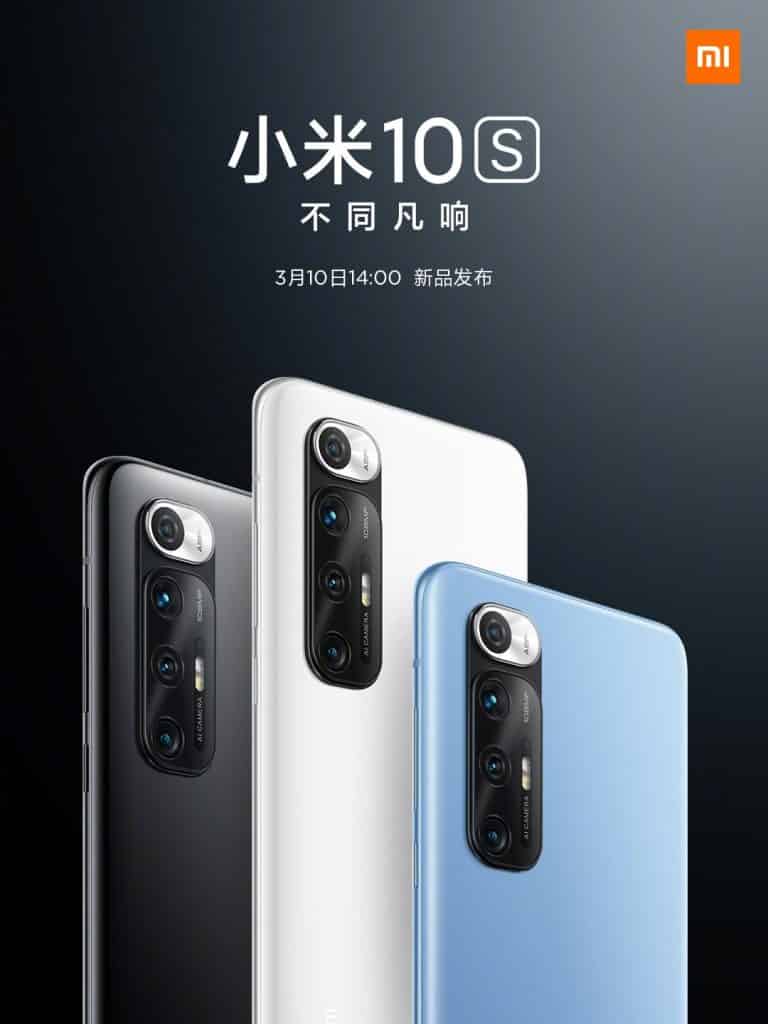 Mi 10s is confirmed to launch on March 10 with Snapdragon 870 SoC, 108MP camera and highest score in DXOMARK Audio