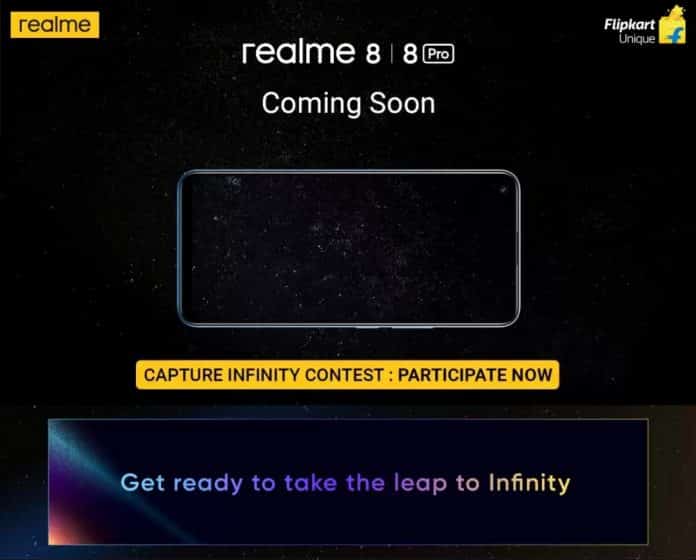Realme 8 and 8 Pro will be sold via Flipkart Realme 8 and 8 Pro will be sold via Flipkart