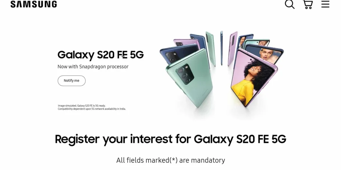 Samsung Galaxy S20 FE 5G will launch in India with Snapdragon 865 SoC