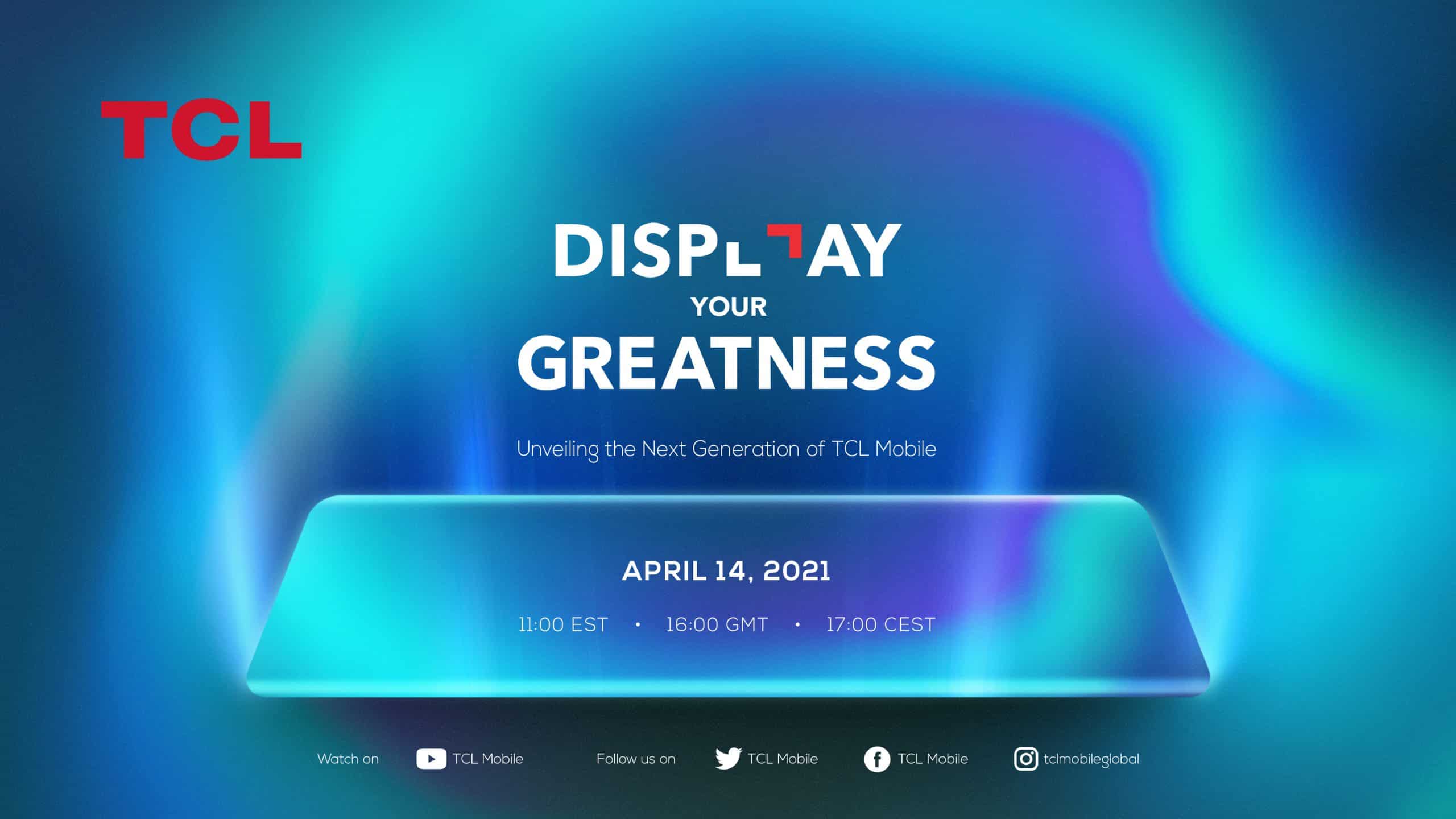 TCL Mobile Global is organizing an event on April 14