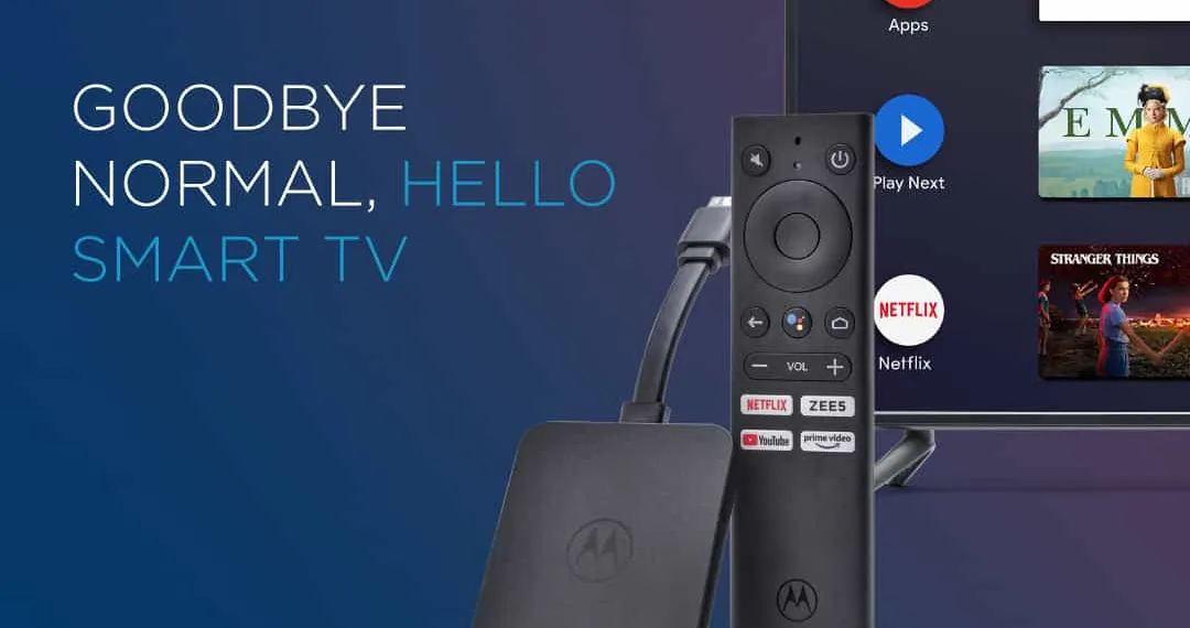Flipkart launches Motorola 4K Android TV Stick to the Indian Market_TechnoSports.co.in