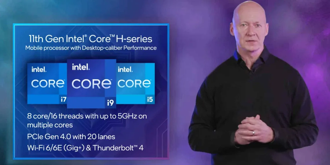 Intel shows its 8 core, 16 thread Tiger Lake-H processor in action