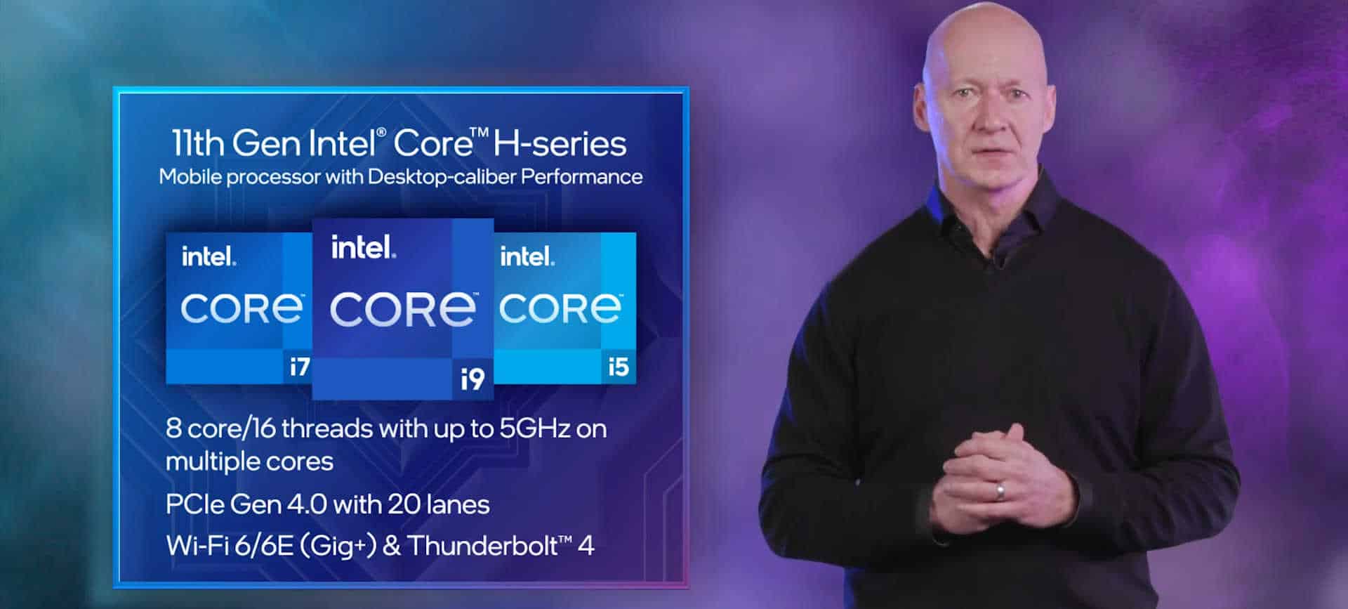 Intel shows its 8 core, 16 thread Tiger Lake-H processor in action