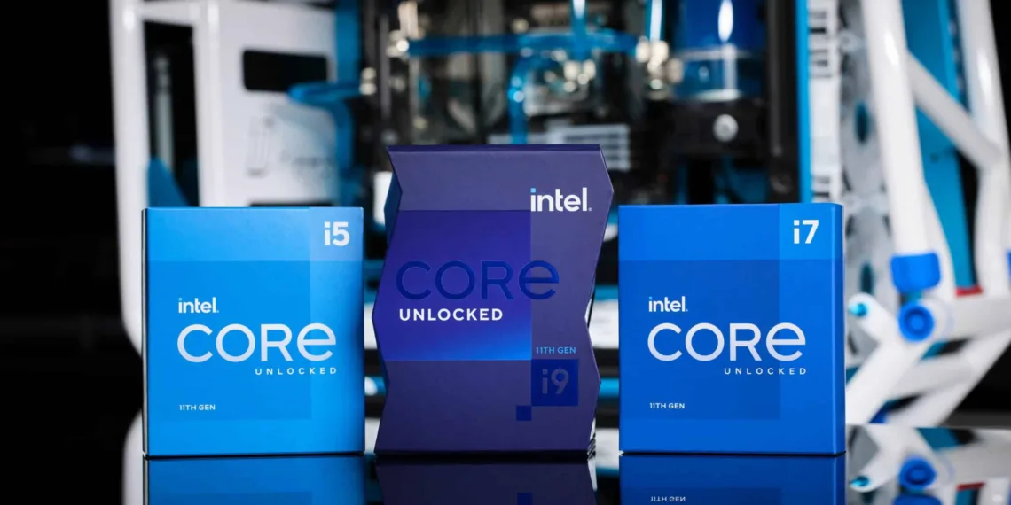 The 11th Gen Intel Core S-series desktop processors launched worldwide on March 16, 2021, are led by the flagship Intel Core i9-11900K. It can reach speeds up to 5.3 GHz with Intel Thermal Velocity Boost. (Credit: Intel Corporation)