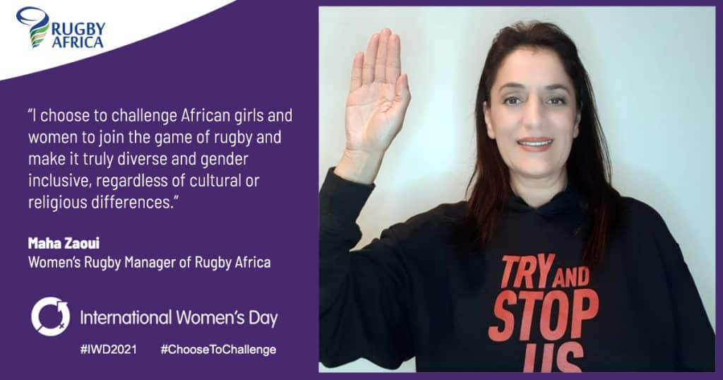 Maha Zaoui Womens Rugby Manager of Rugby Africa World Rugby paves the way for future leaders in rugby with 12 new Women’s Executive Leadership Scholarships awarded