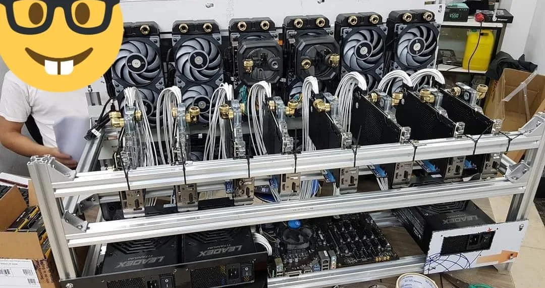A look at two of the insane looking Crypto-mining rigs