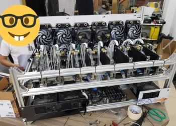 A look at two of the insane looking Crypto-mining rigs