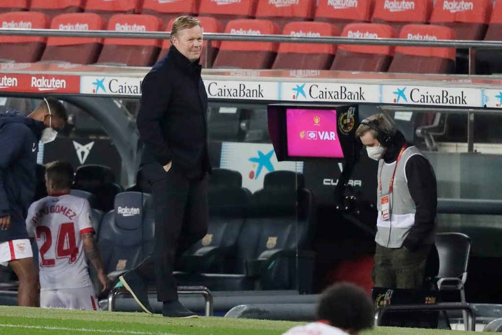 Ronald koeman Ronald Koeman could be sacked due to El Clasico defeat