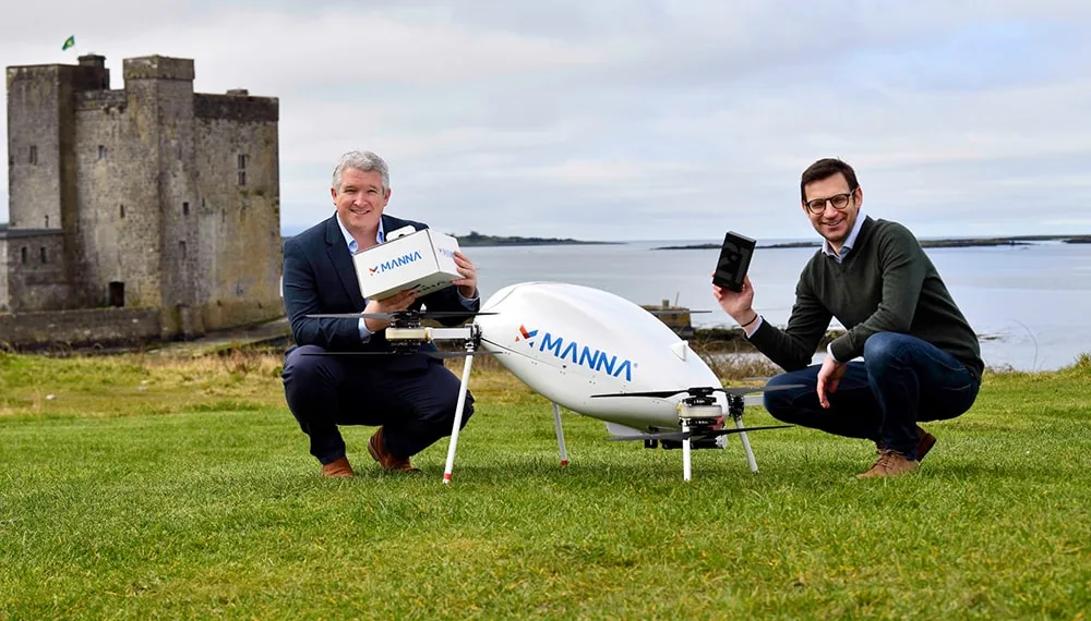 Samsung partners with Manna for Drone-Delivery Services in Oranmore