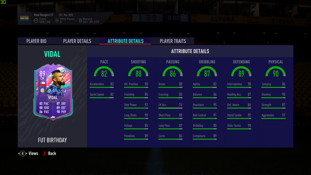 Screenshot 106 FIFA 21: How to do the 89-rated Arturo Vidal FUT Birthday SBC card and is it worth doing?