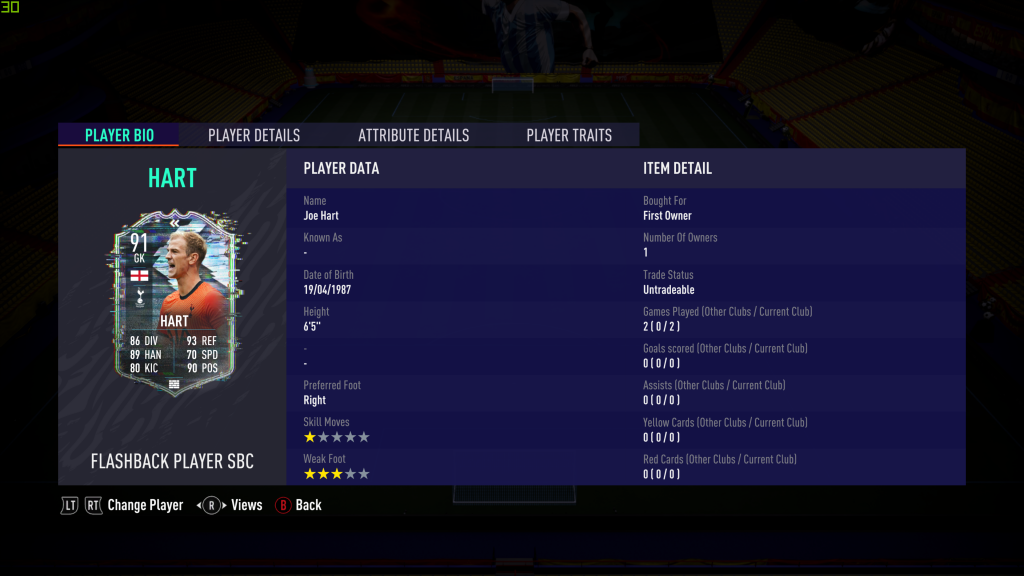 Screenshot 45 FIFA 21: Is the 91-rated Joe Hart Flashback card worth doing?