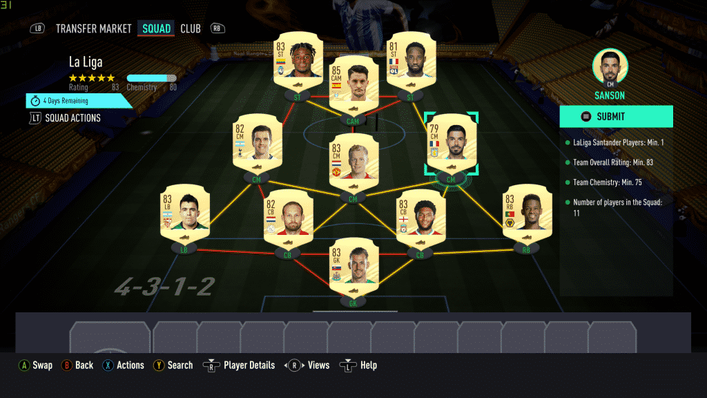 Screenshot 79 FIFA 21: How to do the 87-rated Darwin Machis' Europa League Road To The Final SBC Card and is it worth doing?