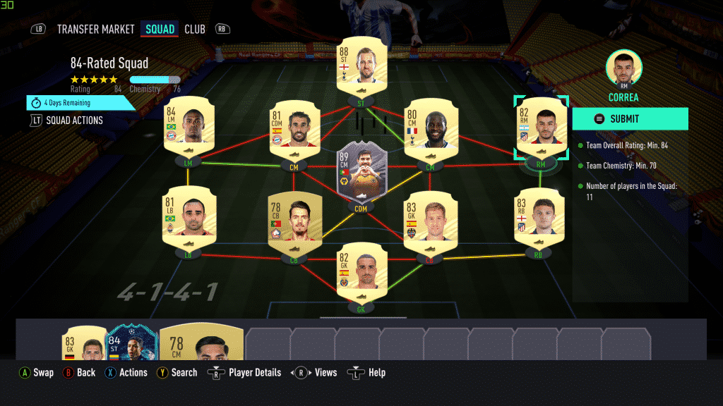 Screenshot 80 FIFA 21: How to do the 87-rated Darwin Machis' Europa League Road To The Final SBC Card and is it worth doing?