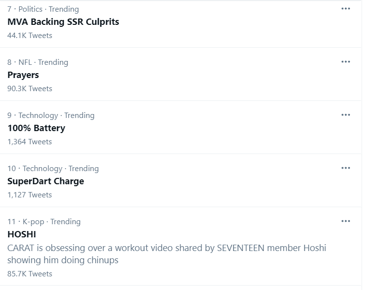 Screenshot 832 100% Battery & SuperDart Charge becomes trending on Twitter